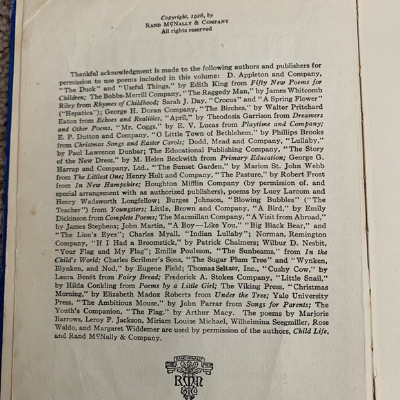 The Poetry Book 2 by Rand McNally & Company Vintage - Picture 4 of 16